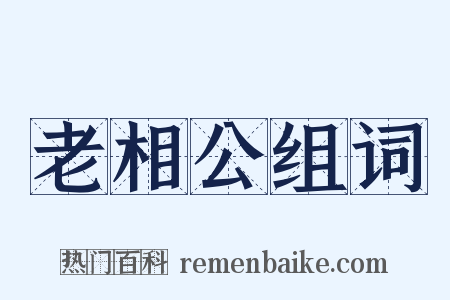 老相公组词是什么意思的图片